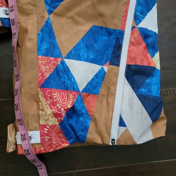 Free People On The Ascend Printed Insulated Snow Bibs Womens S Vibrant Ski - Picture 8 of 8